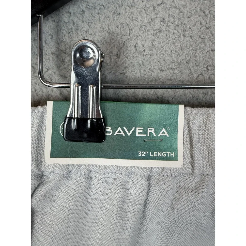 Cubavera Mens Gray Dawn Linen Rayon Relaxed Drawstring Chino Pants CUBS6071DS